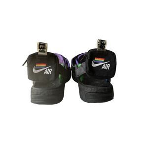 Nike Air Deschutz "Be True" Sandals Rainbow Trim Pride Pocket Glitter 6M 8W 38.5